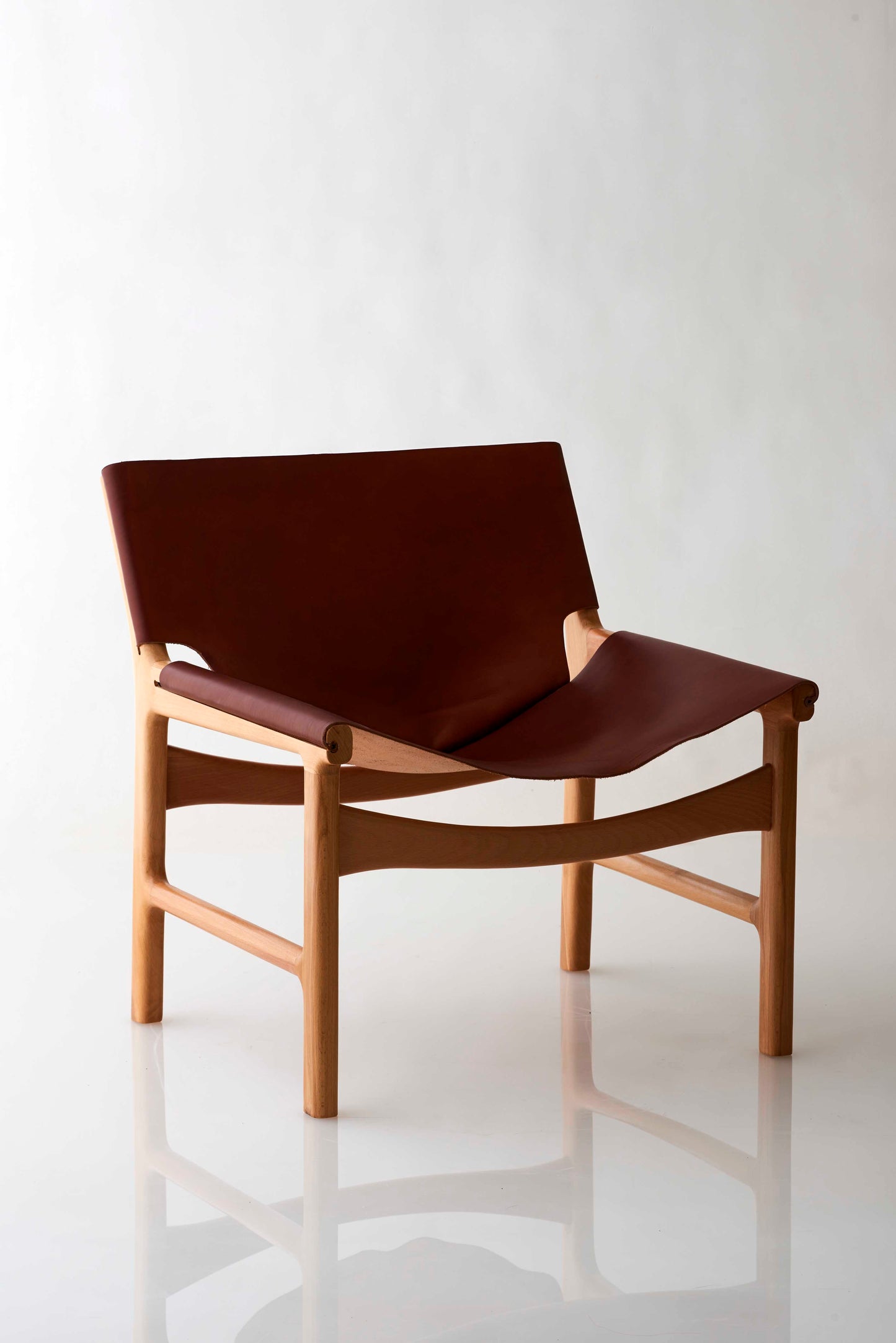 Leather armchair Tim