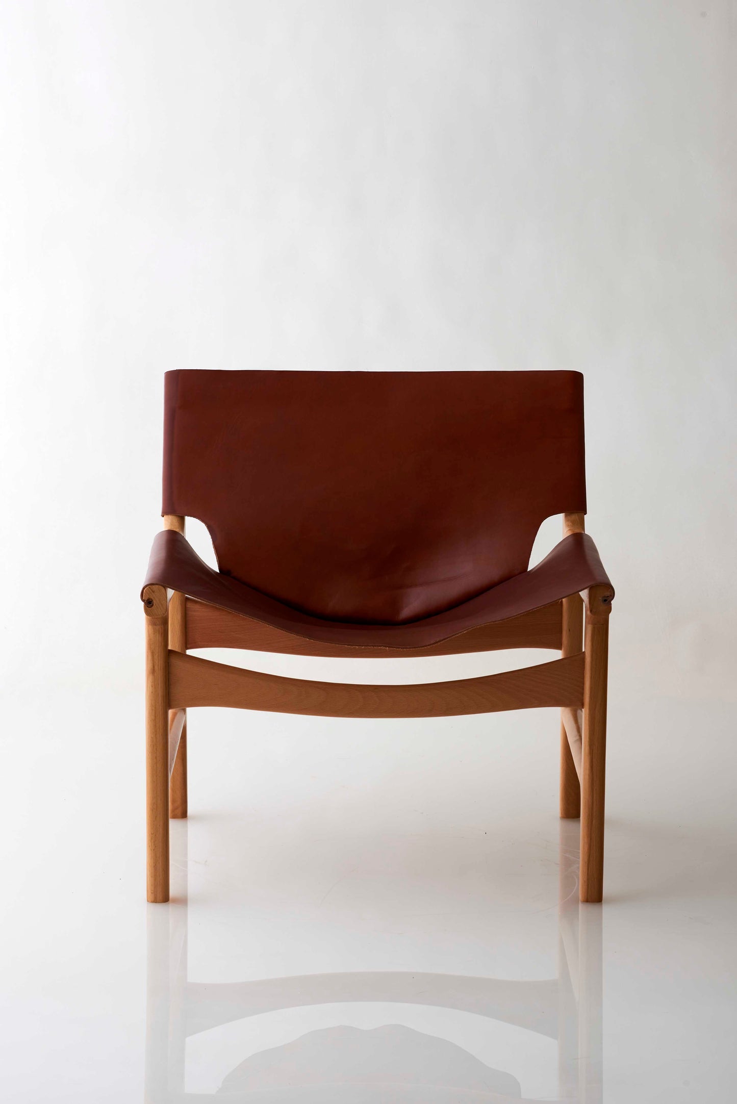 Leather armchair Tim