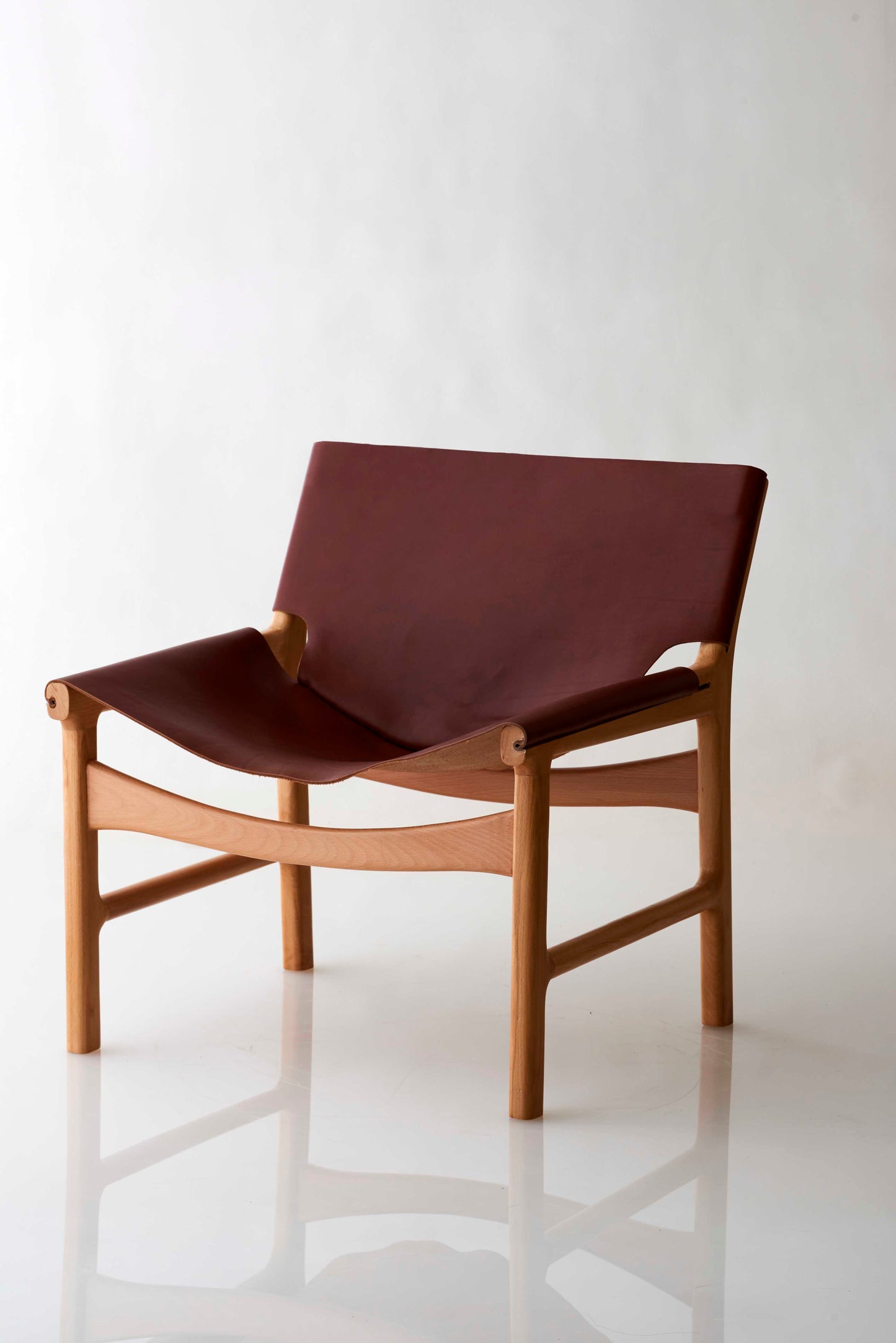Leather armchair Tim