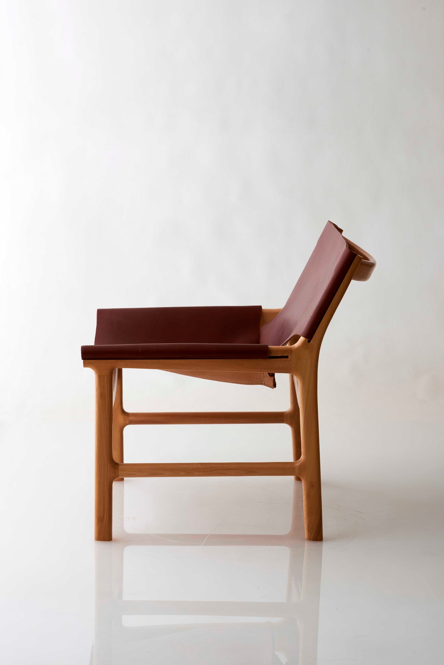 Leather armchair Tim