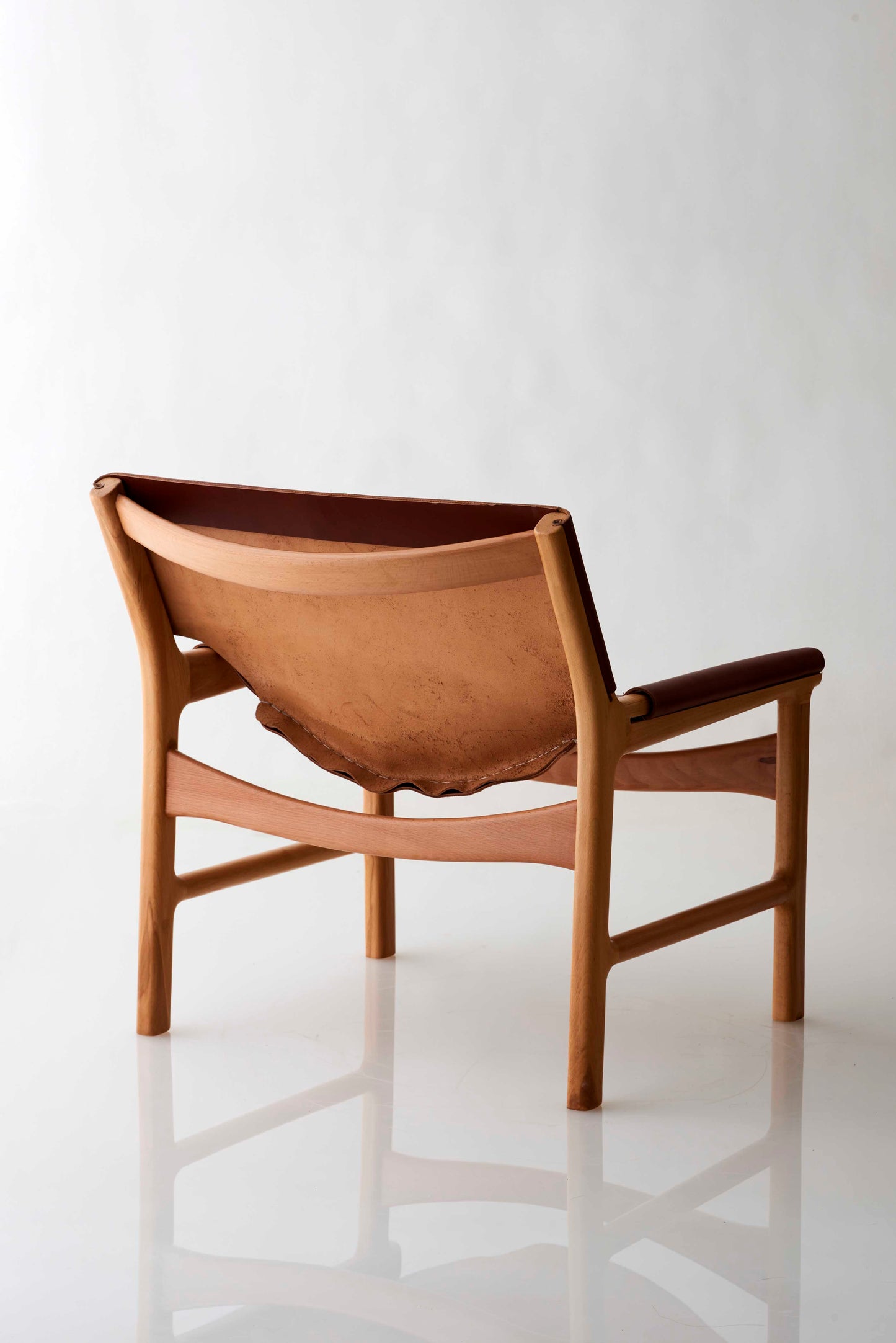 Leather armchair Tim