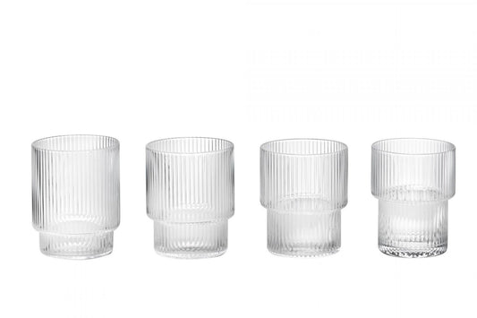 Ribbed Water Glasses (set of 6)